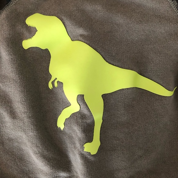 LIKE NEW 6-9 Month Camo Dinosaur Sweatshirt - Picture 2 of 3